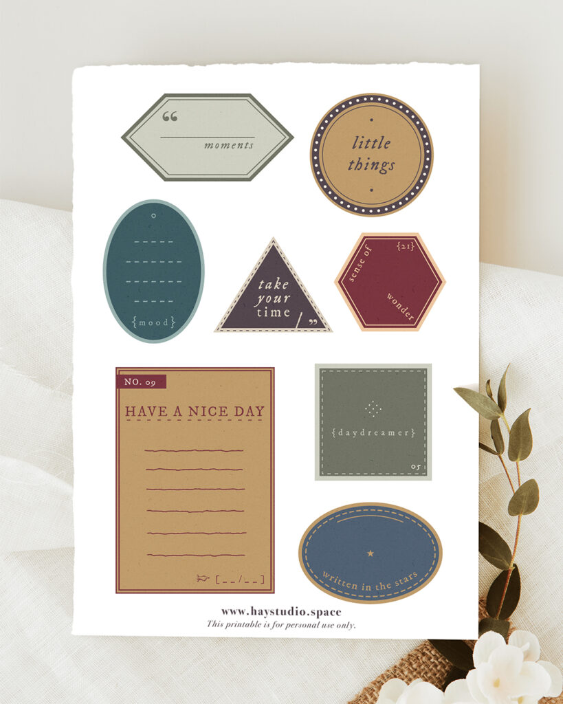 Vintage Labels Free Printable