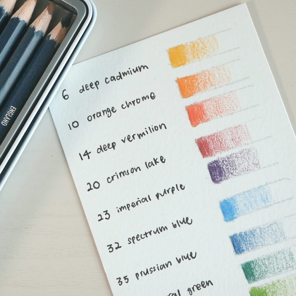 Derwent Watercolour Pencils Swatches (12 Colour Tin)