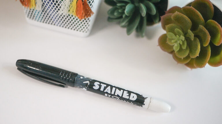 Sharpie stained brush pen beginner calligraphy and lettering