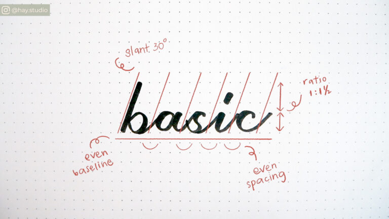 Basic calligraphy for beginners