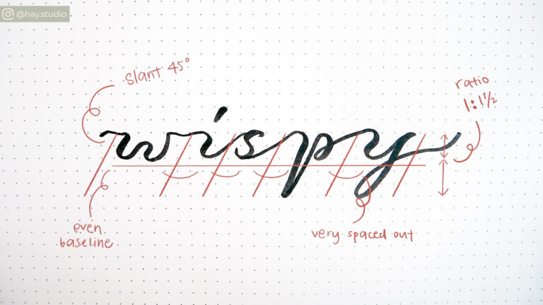 Basic calligraphy for beginners - wispy