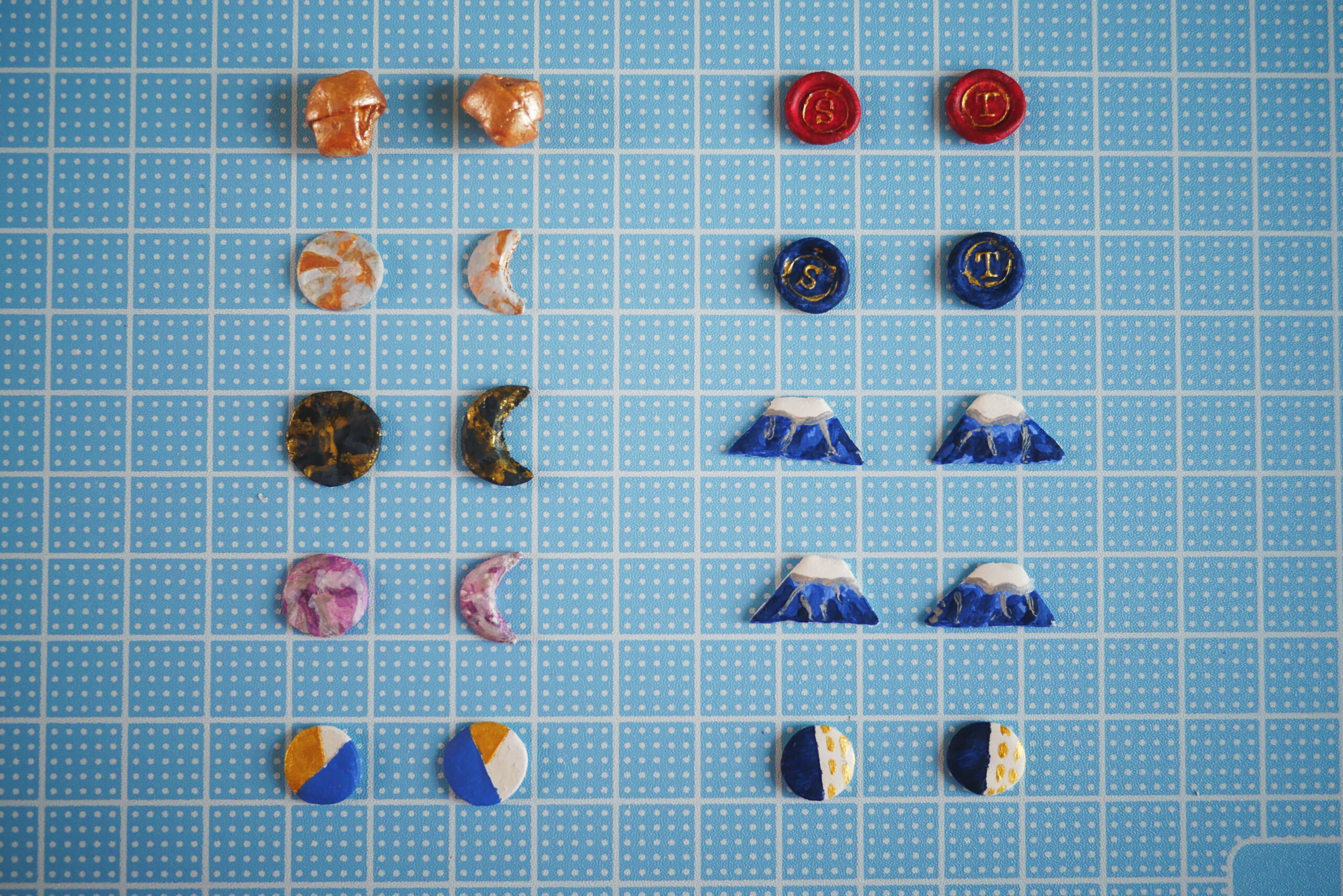 Air dry clay earrings DIY guide