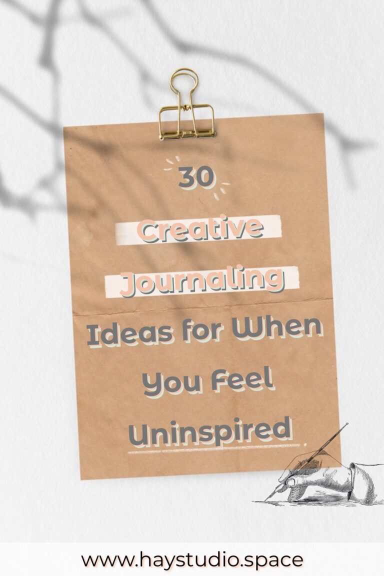 30 Creative Journaling Ideas for When You Feel Uninspired
