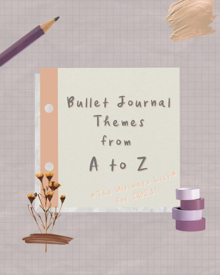Bullet Journal Themes from A to Z - The Ultimate List for 2021