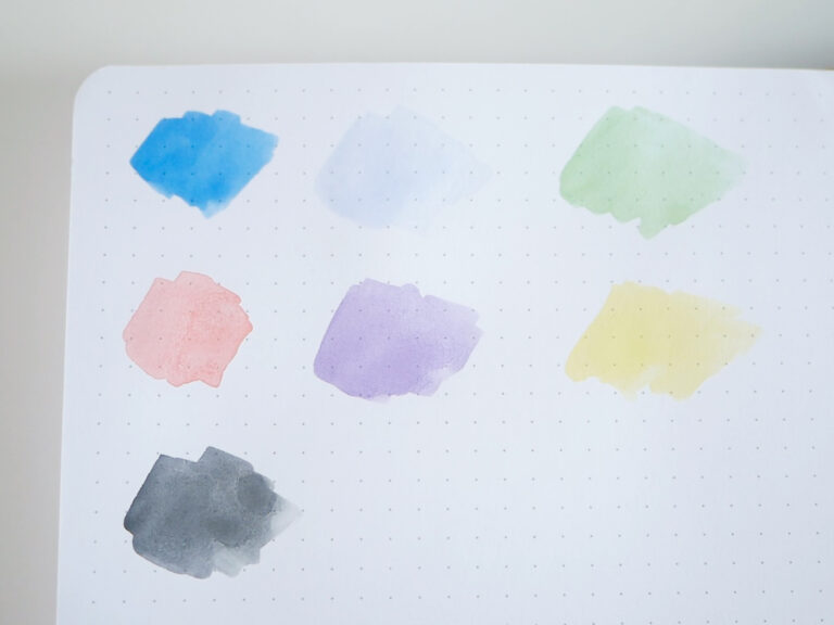 BUKE Bullet Journal Watercolour Paint Test