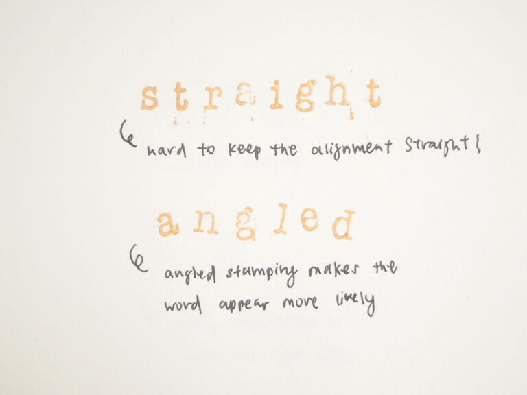 Wooden Stamp Tips 3 - Alignment