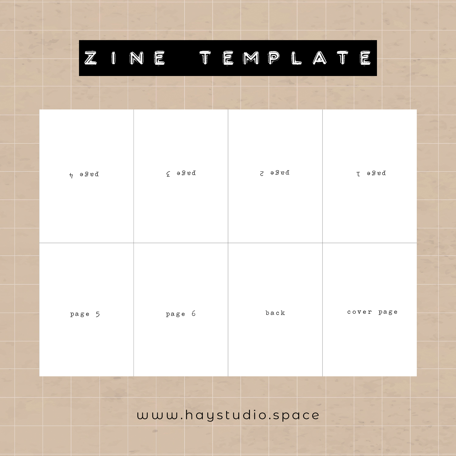 3 DIY Zine Ideas You Can Try at Home (Free Template) ⋆ HAY studio