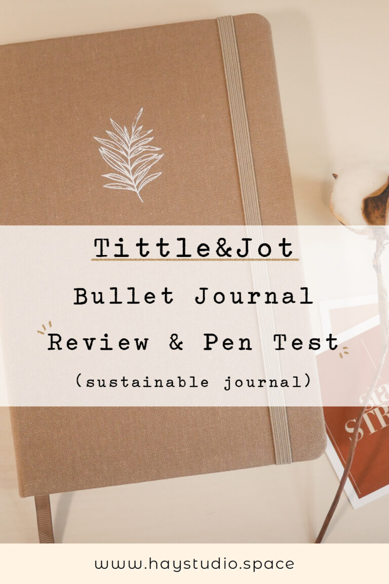Tittle & Jot Journal Review & Pen Test - A5 Sustainable Journal