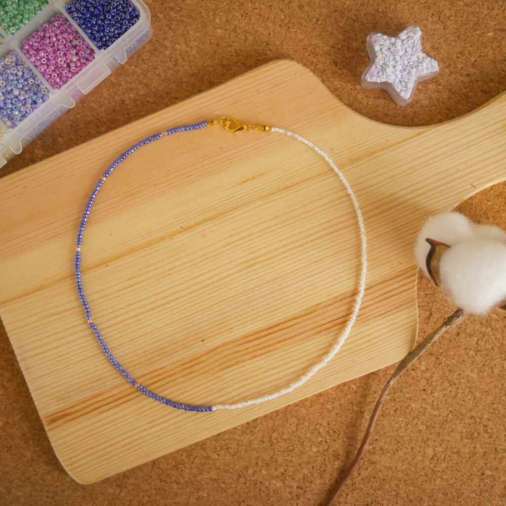 DIY Beaded Necklace 1 - Safety Pin Necklace