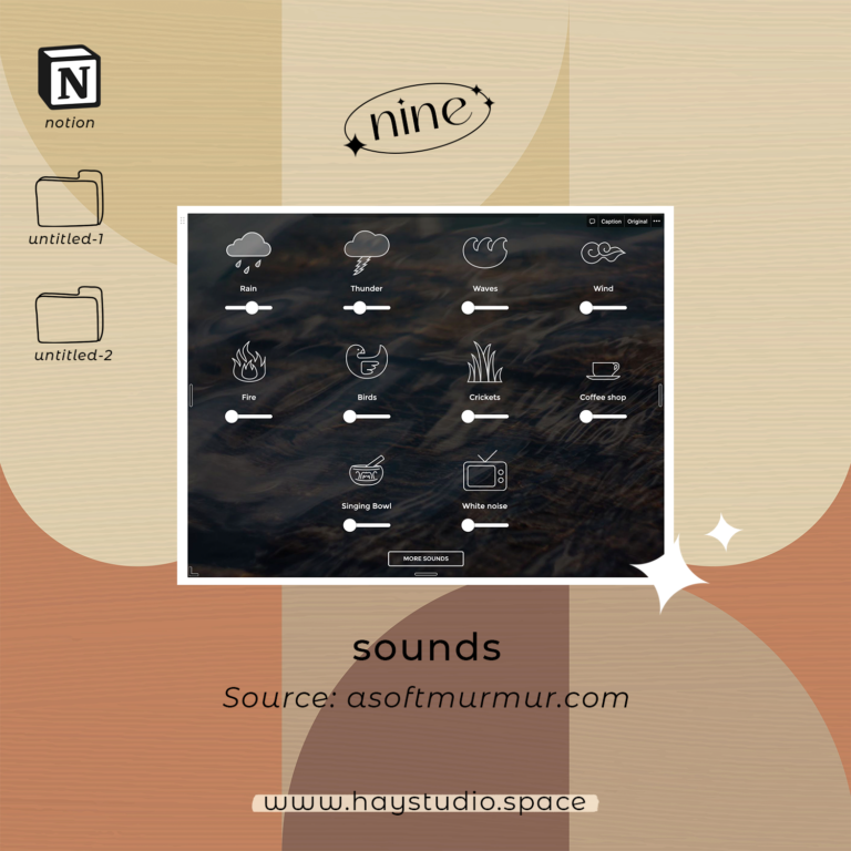 Free Notion Widget 9 Sounds