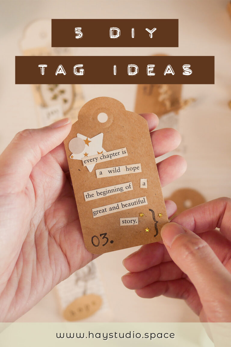 5 Aesthetic DIY Tag Ideas (Easy Mini Paper Collages)