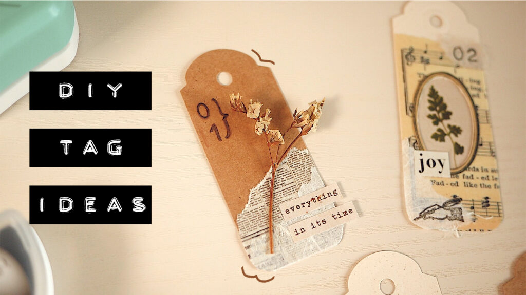 5 DIY Decorated Tag Ideas (Mini Paper Collages)