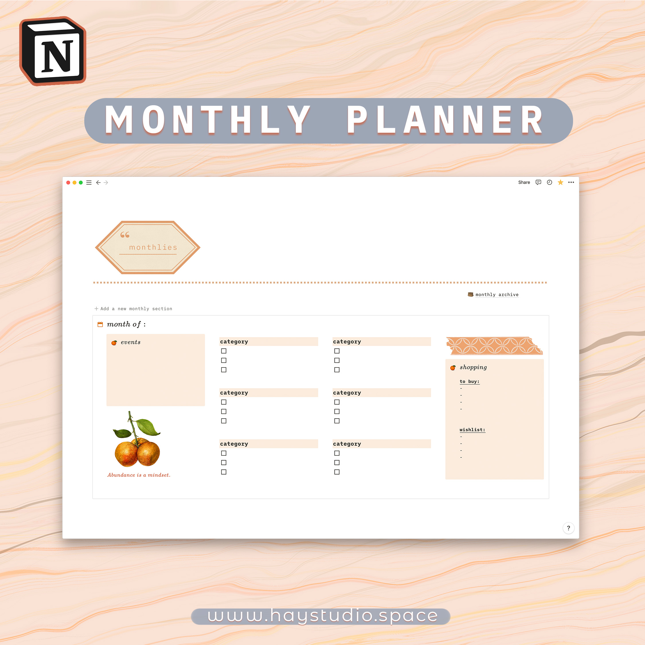 2023 Notion Dashboard Setup Simple Template to Organise Your Life ⋆