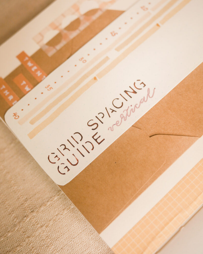 2023 Bullet Journal - Grid Spacing Guide