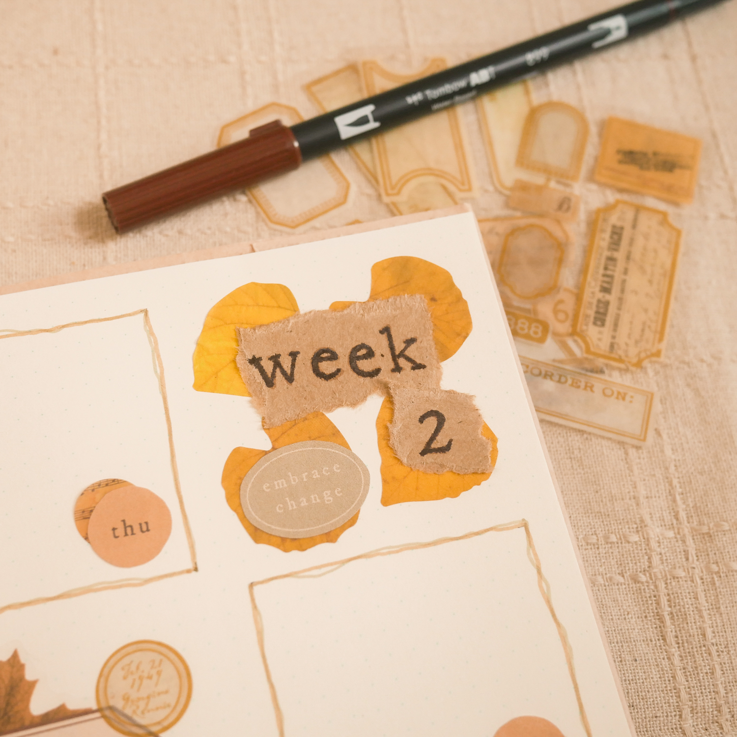 October Bujo Setup - Fall Theme (Free Printable!) ⋆ HAY studio