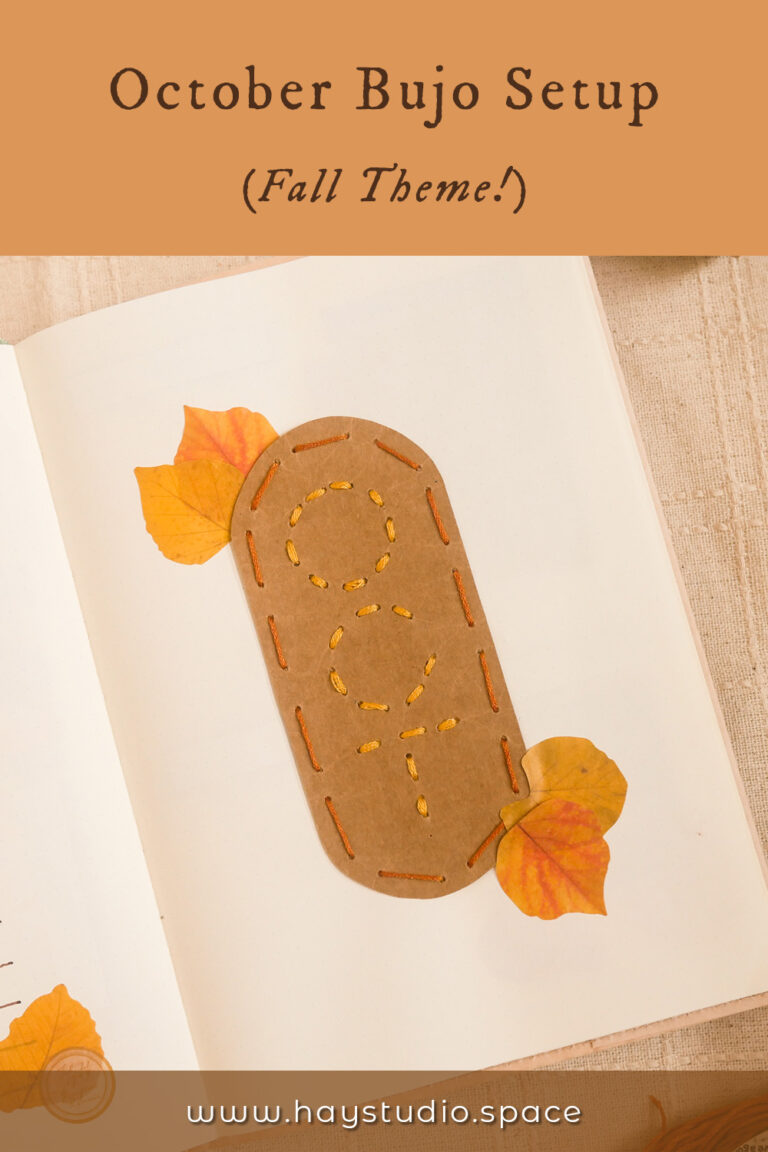 October Bujo Setup - Fall Theme (Free Printable!) ⋆ HAY studio