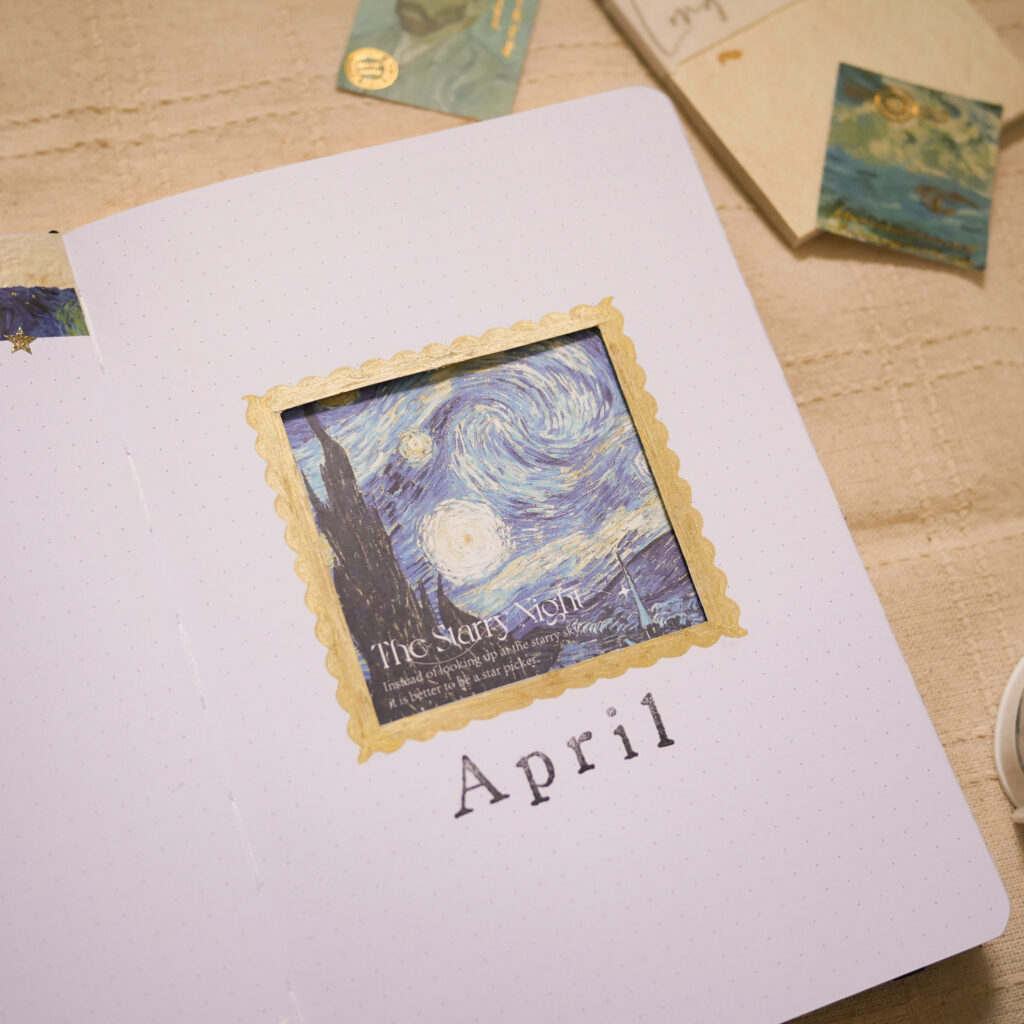 April Plan With Me – Museum Bujo Theme
