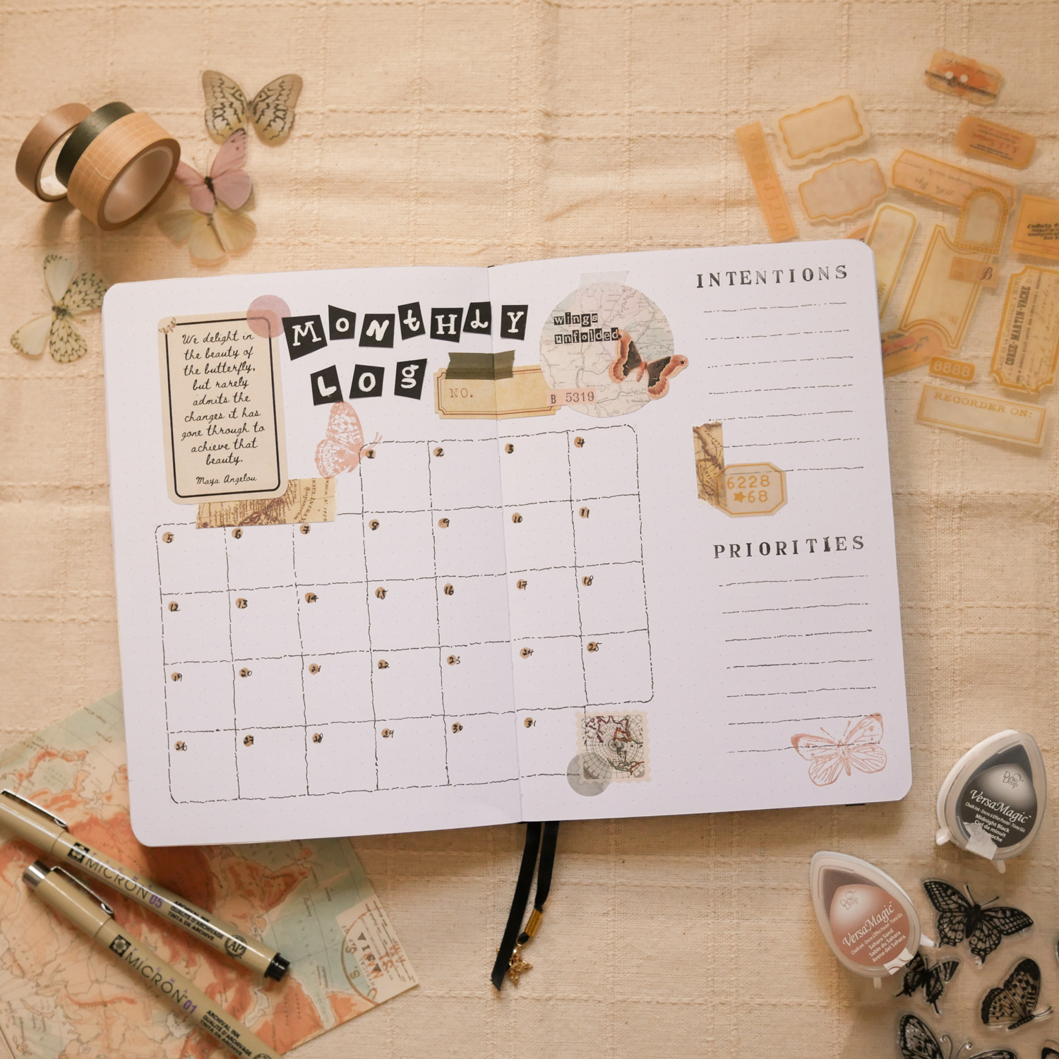 August Plan With Me: Monthly Log