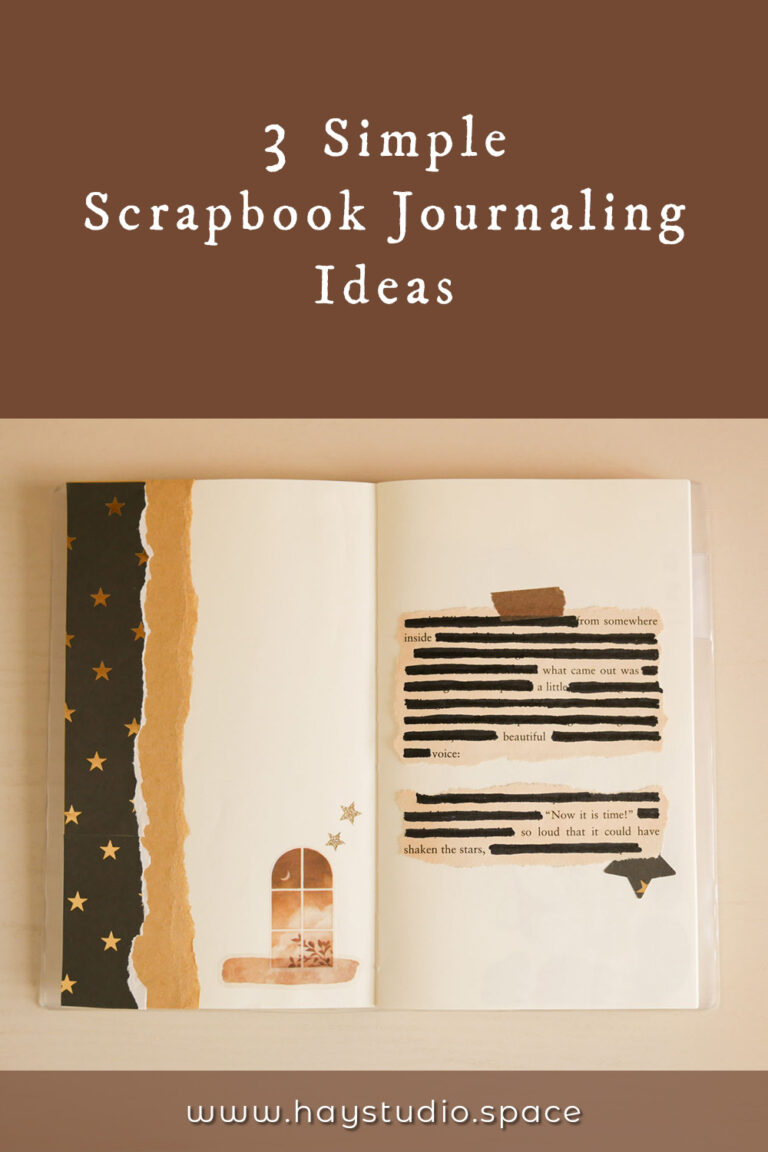 3 Simple and Creative Scrapbook Journal Ideas