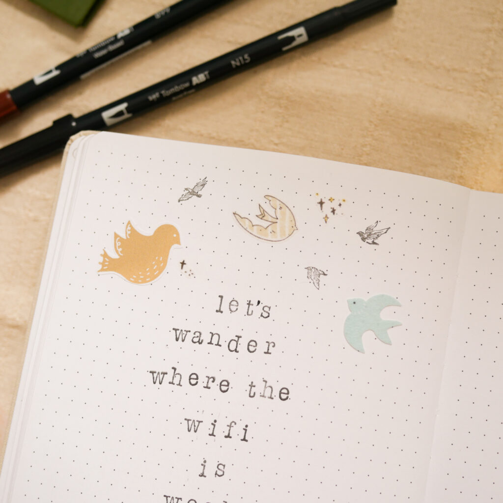 February Bujo Setup: Cover Page