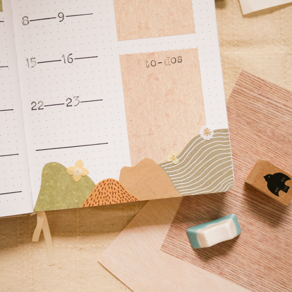 February Bujo Setup: Monthly Log