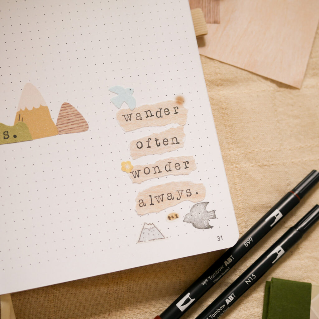 February Bujo Setup: Weekly Spread 1