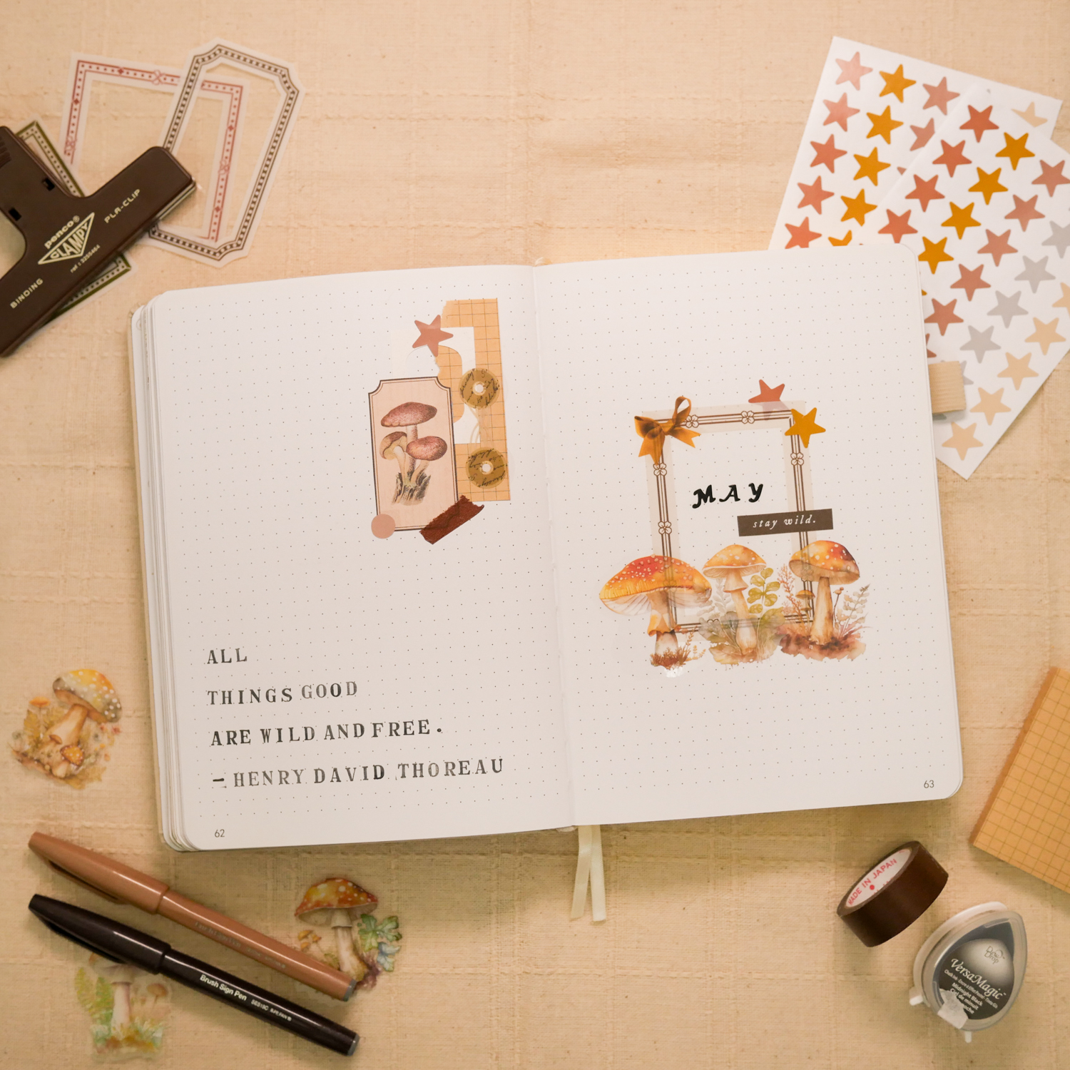 May Bujo Setup 2025: Cover Page