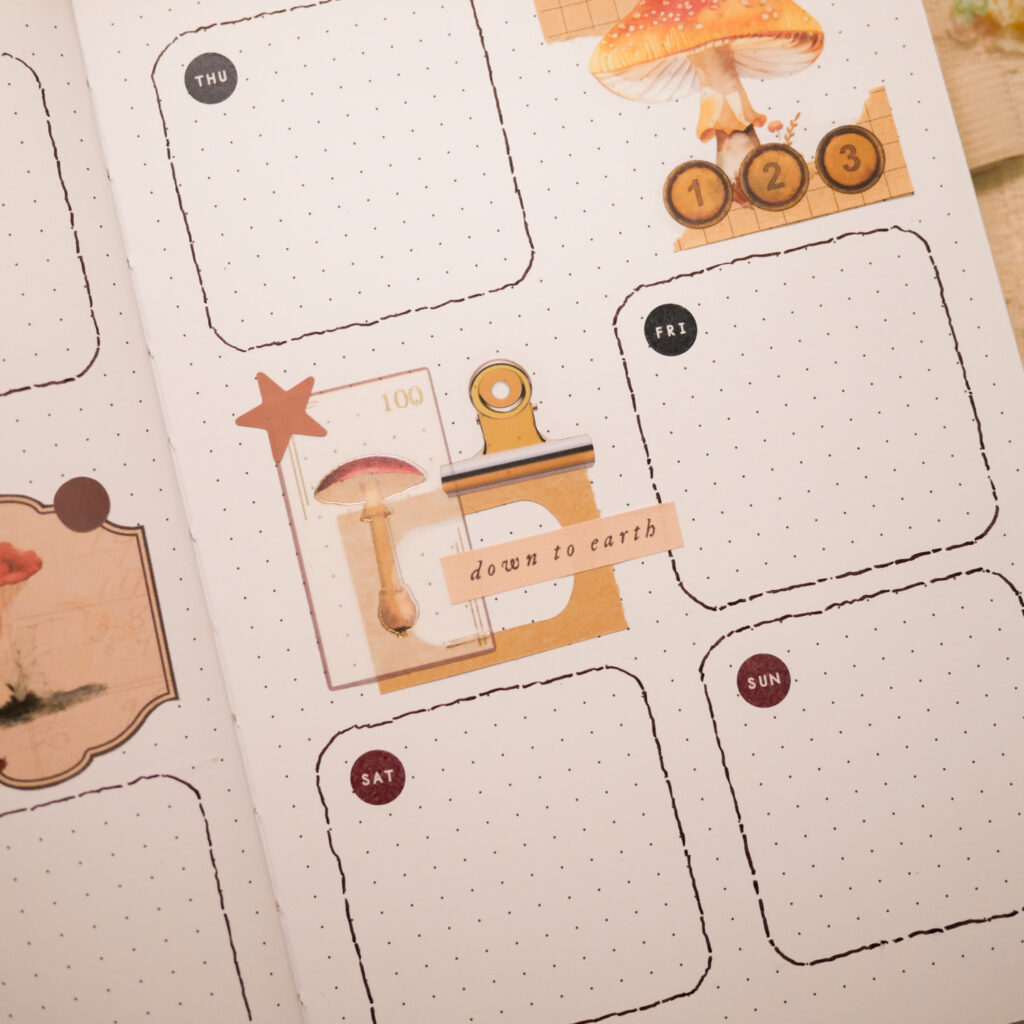 May Bujo Setup 2025: Weekly Spread 1