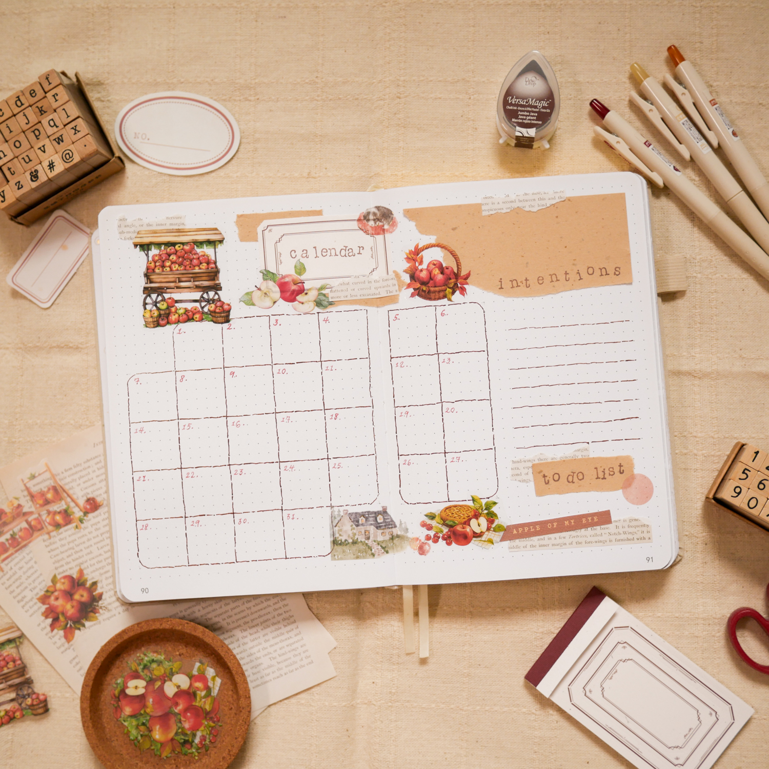 July Bujo Setup 2025: Monthly Log