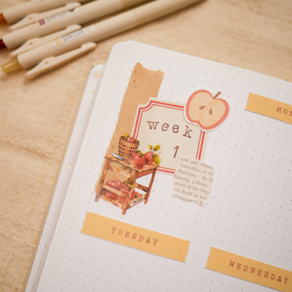 July Bujo Setup 2025: Weekly Spread 1