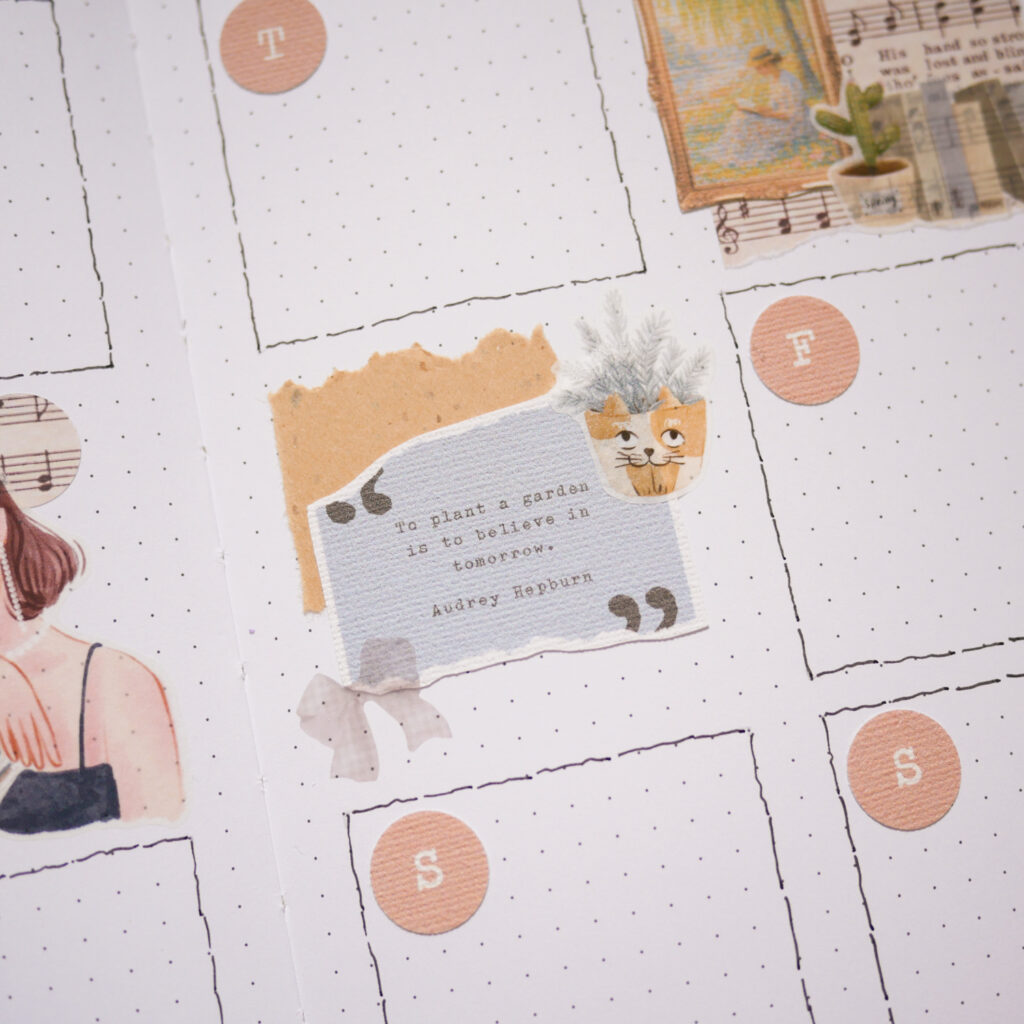 August Bujo Setup 2025: Weekly Spread 1