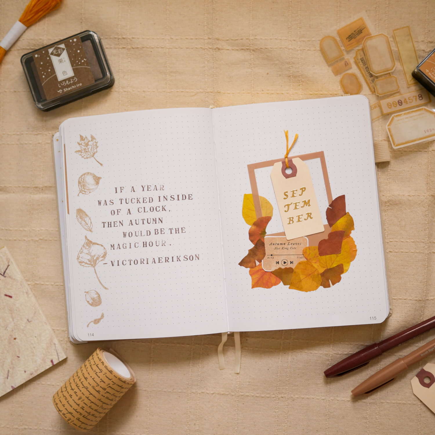 September Bujo Setup 2025: Cover Page