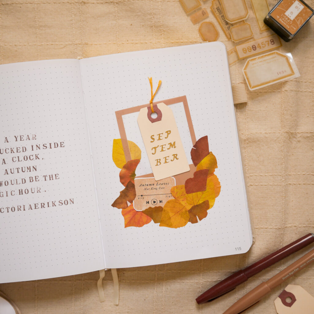 September Bujo Setup 2025 - Autumn Theme (Free Printable!)