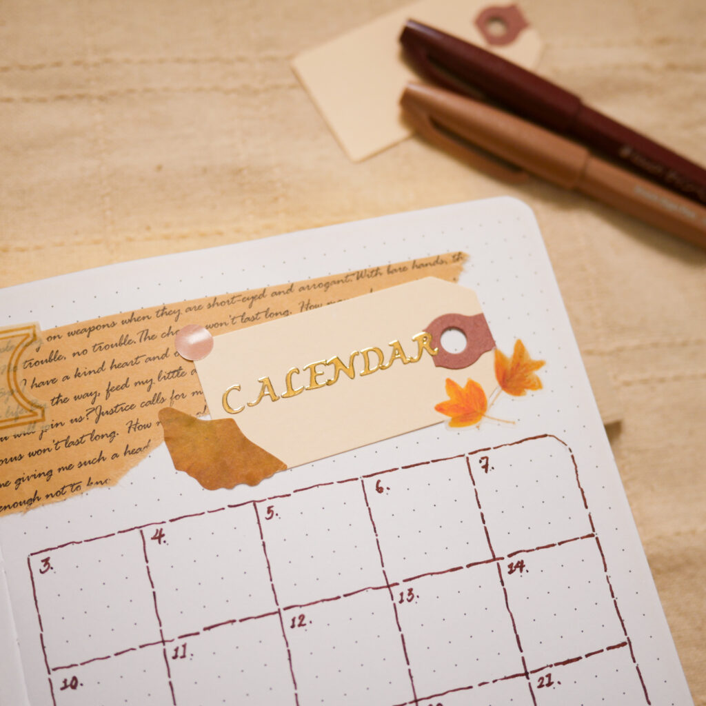 September Bujo Setup 2025: Monthly Log