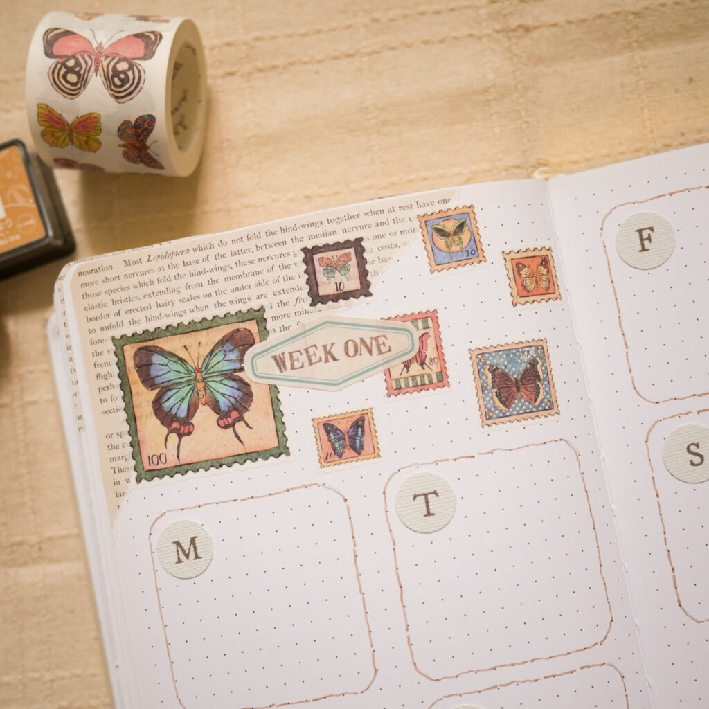 October Bujo Setup 2025: Weekly Spread 1