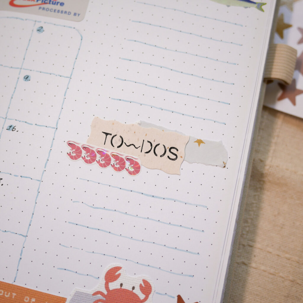 November Bujo Setup 2025: Monthly Log