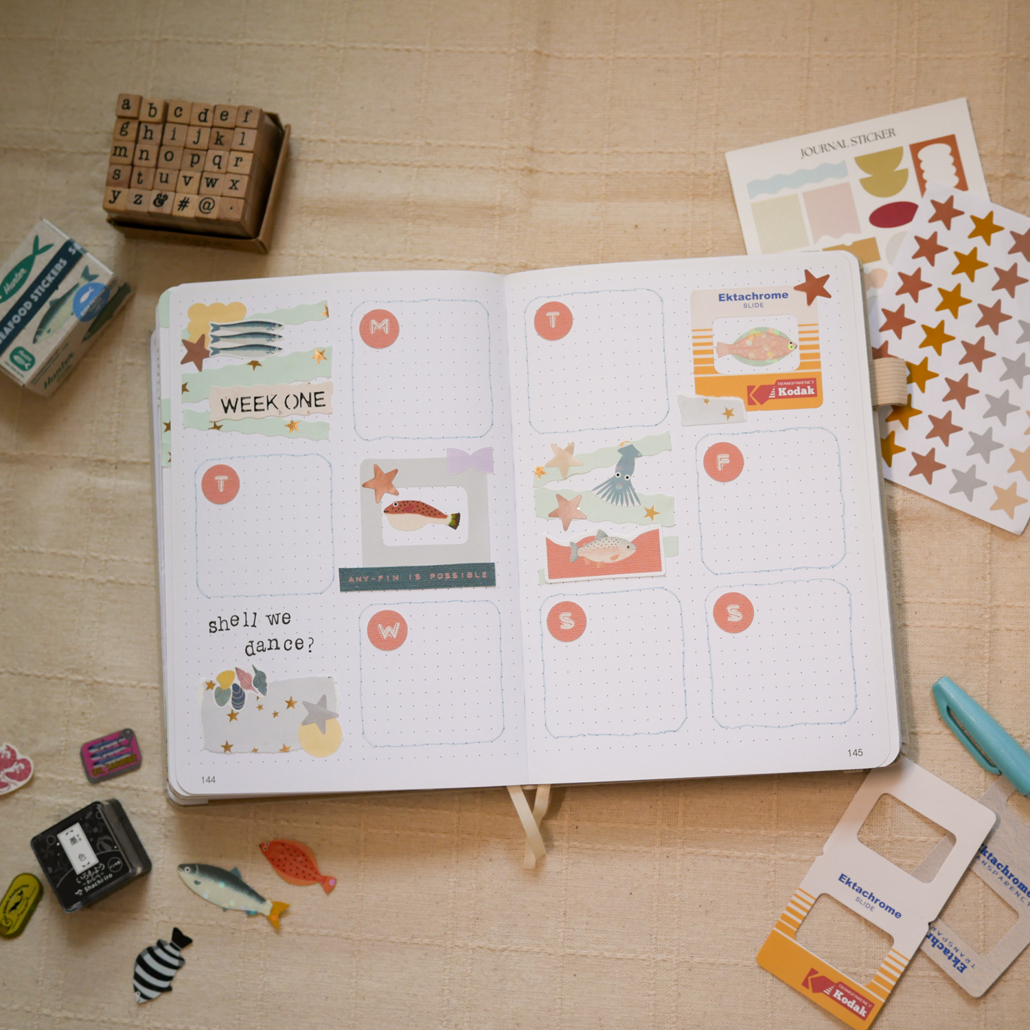 November Bujo Setup 2025: Weekly Spread 1