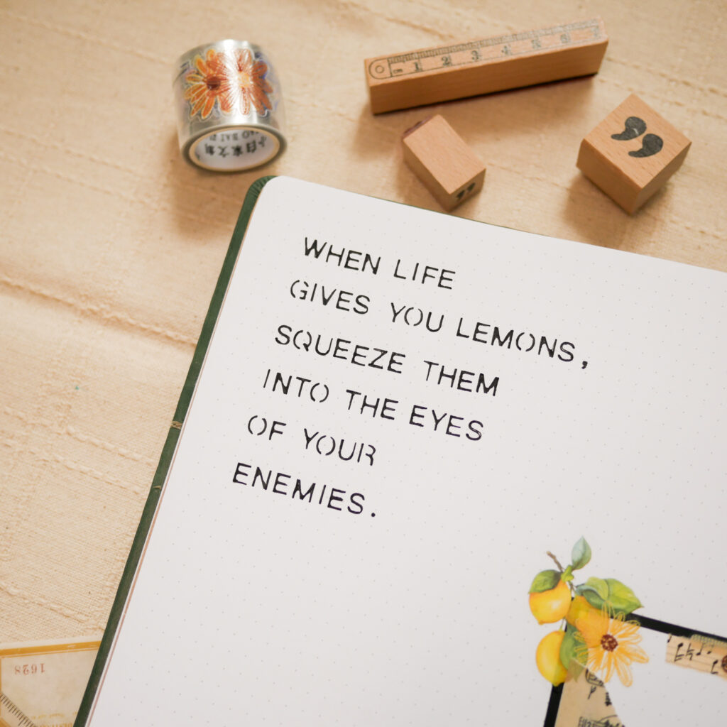 Bujo Setup January: Cover Page