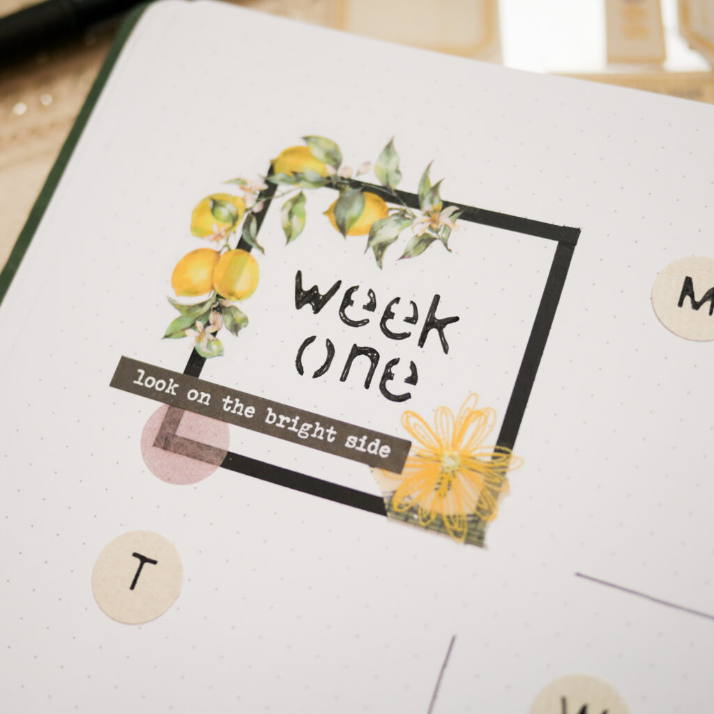 Bujo Setup January: Weekly Spread 1