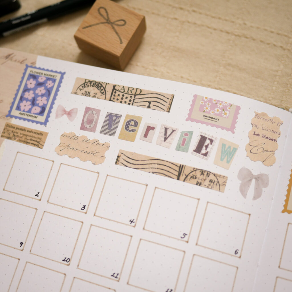 Bujo Setup February: Monthly Overview