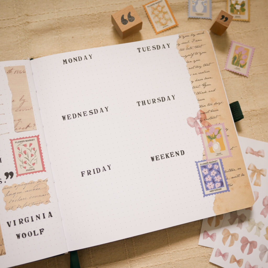 Bujo Setup February: Weekly Spread 1