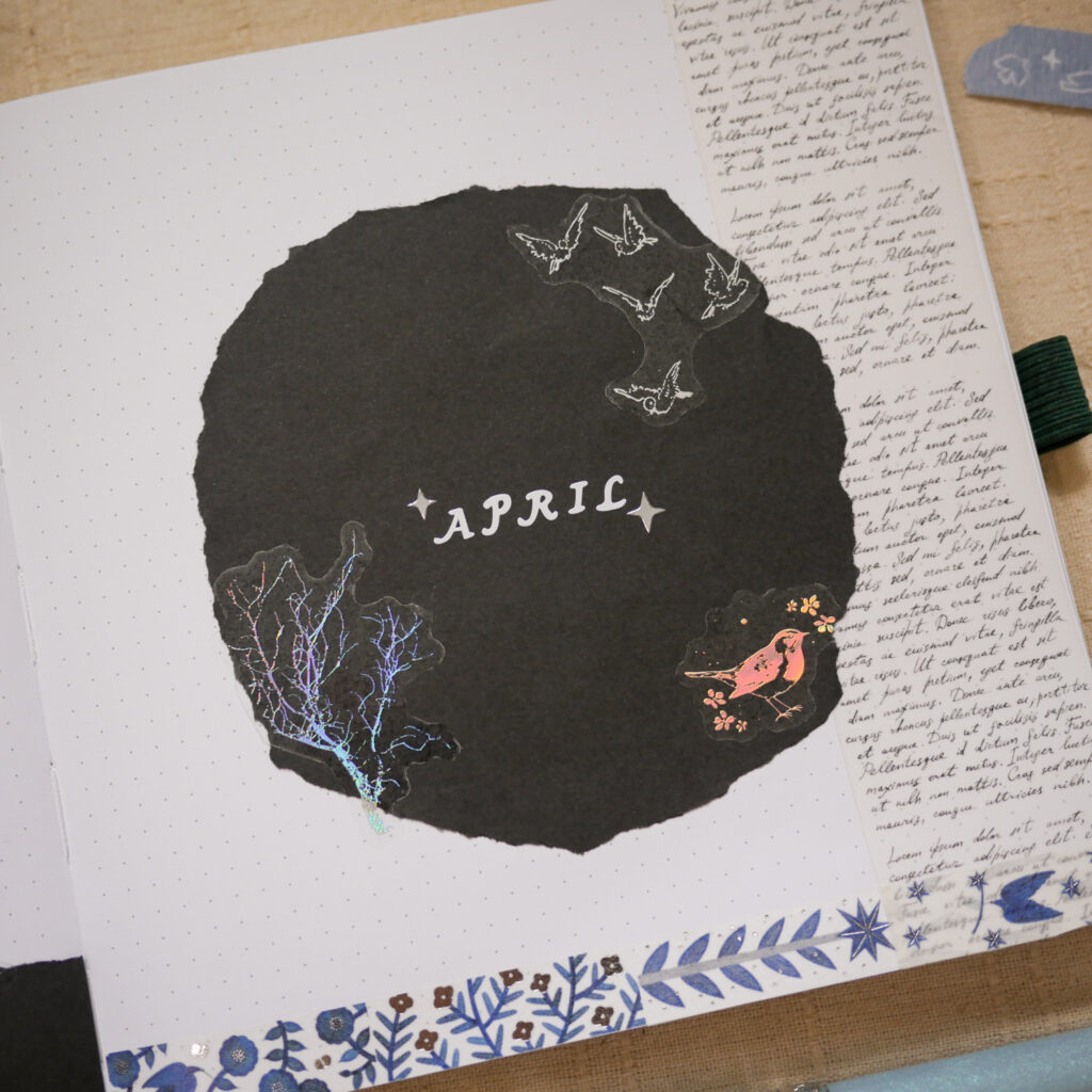 Bujo Setup April – Little Birds Theme