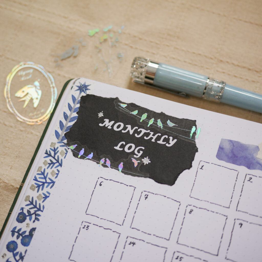 Bujo Setup April: Monthly Overview